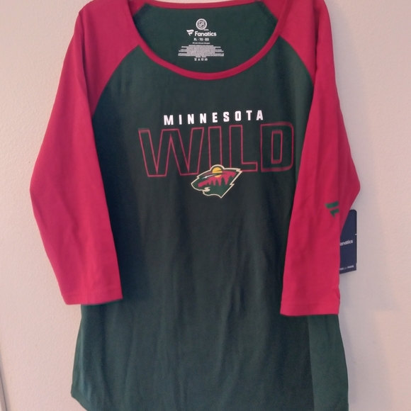 Minnesota wild shirt for women Size XL color green and red - Picture 6 of 14
